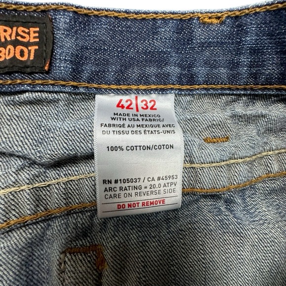 Ariat Work FR Men's Low Rise M4 Boot Cut Jeans 42x32 Flame Resistant HRC2 2112 - Picture 8 of 16